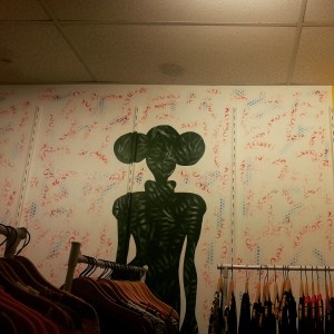 Leia is everywhere! A shadow at a fashion show in Arlington, Va.